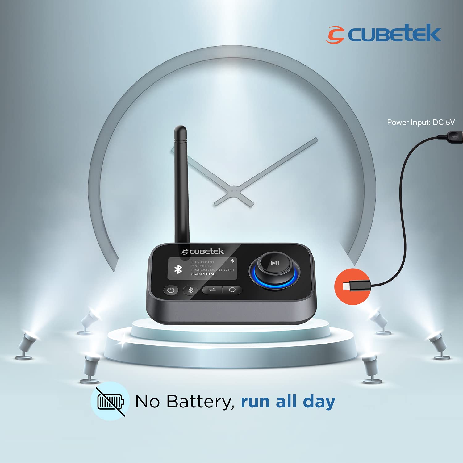 Cubetek 3-in-1 Bluetooth Adapter