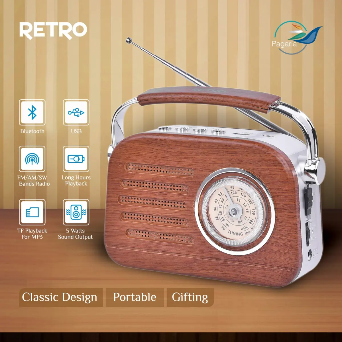 Pagaria Retro Radio