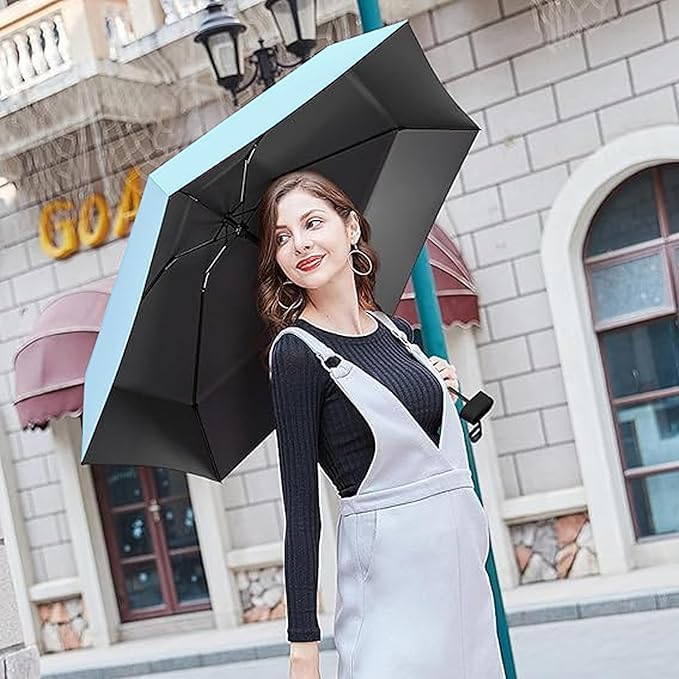 TEKCOOL Travel Mini Folding Compact Umbrella